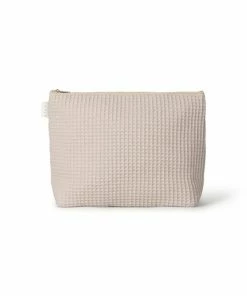Chalk UK Large Waffle Wash Bag - Stone