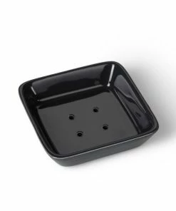 Chalk UK Porcelain Soap Dish Charcoal