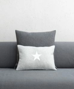 Chalk UK Felt Square Cushion - Charcoal