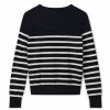 Chalk UK Jane Jumper Navy Ecru 1 Chalk UK Jane Jumper Navy Ecru