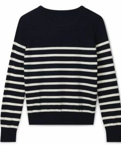 Chalk UK Jane Jumper Navy Ecru