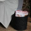 Chalk UK Black Jute Storage Baskets Medium