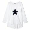 Chalk UK Robyn Giant Star Top - White/ Navy Star