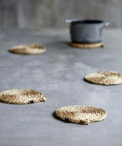 Nicolas Vahé Set of 2 Natural Acain Coasters