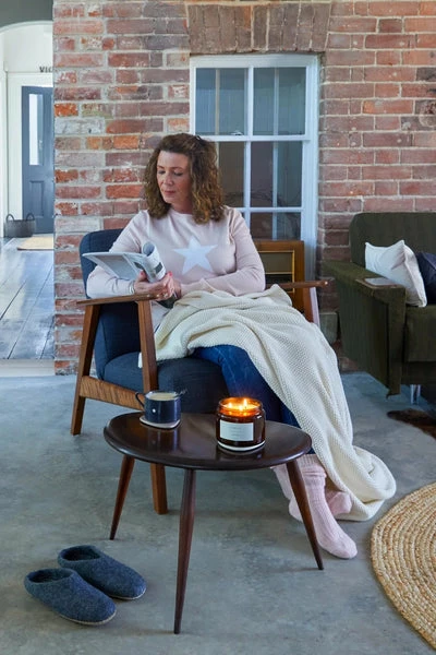 Chalk UK Cotton Knit Blanket - Cream 4 Chalk UK Cotton Knit Blanket - Cream