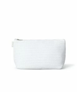 Chalk UK Medium White Waffle Wash Bag