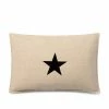 Chalk UK Rectangle Star Cushion In Natural 1 Chalk UK Rectangle Star Cushion In Natural