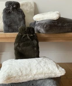 Chalk UK Dark Olive Faux Fur Hot Water Bottle 10 Chalk UK Dark Olive Faux Fur Hot Water Bottle