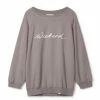 Chalk UK Nancy Weekend Sweatshirt - Mouse/ White Text
