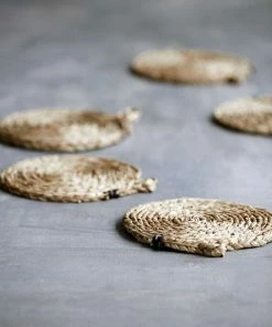 Nicolas Vahé Set of 2 Natural Acain Coasters