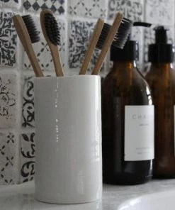 Chalk UK Tall Porcelain Pot White 7 Chalk UK Tall Porcelain Pot White