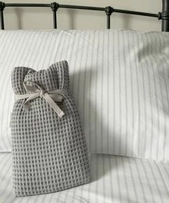 Chalk UK Pale Grey Waffle Cover Hot Water Bottle