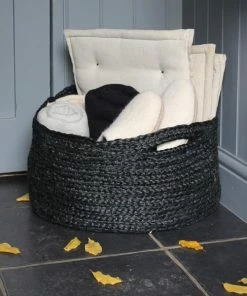 Chalk UK Jute Floor Baskets Black 7 Chalk UK Jute Floor Baskets Black