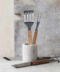 Nicolas Vahé BBQ Tool Set Acacia Wood