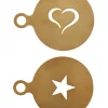 Nicolas Vahé Set of 2 Gold Coffee Stencil 1 Nicolas Vahé Set of 2 Gold Coffee Stencil