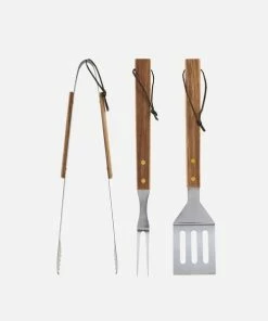 Nicolas Vahé BBQ Tool Set Acacia Wood
