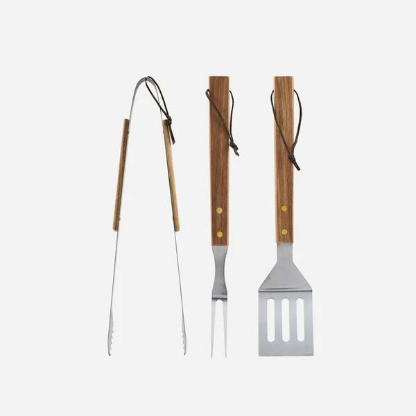 Nicolas Vahé BBQ Tool Set Acacia Wood 4 Nicolas Vahé BBQ Tool Set Acacia Wood