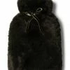 Chalk UK Dark Olive Faux Fur Hot Water Bottle