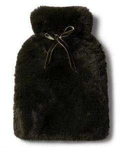 Chalk UK Dark Olive Faux Fur Hot Water Bottle