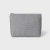 Chalk UK Large Waffle Wash Bag - Light Grey 1 Chalk UK Large Waffle Wash Bag - Light Grey