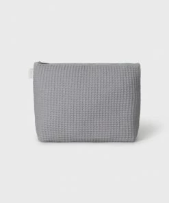 Chalk UK Large Waffle Wash Bag - Light Grey