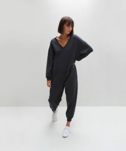 Chalk UK Charcoal Chalk All In One Jersey Jumpsuit