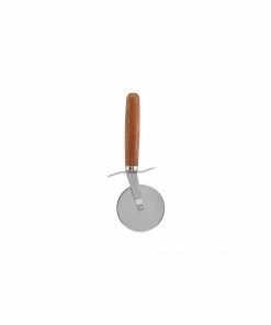 Nicolas Vahé Stainless Steel and Acacia Wood Pizza Cutter