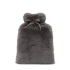 Chalk UK Charcoal Faux Fur Hot Water Bottle