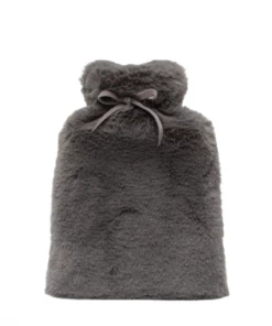 Chalk UK Charcoal Faux Fur Hot Water Bottle