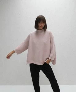 Chalk UK Vicki Cotton Jumper Pink