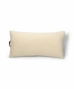 Chalk UK Off-White Sheepskin Long Rectangular Cushion