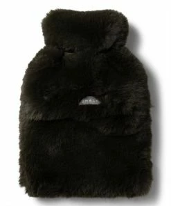 Chalk UK Dark Olive Faux Fur Hot Water Bottle