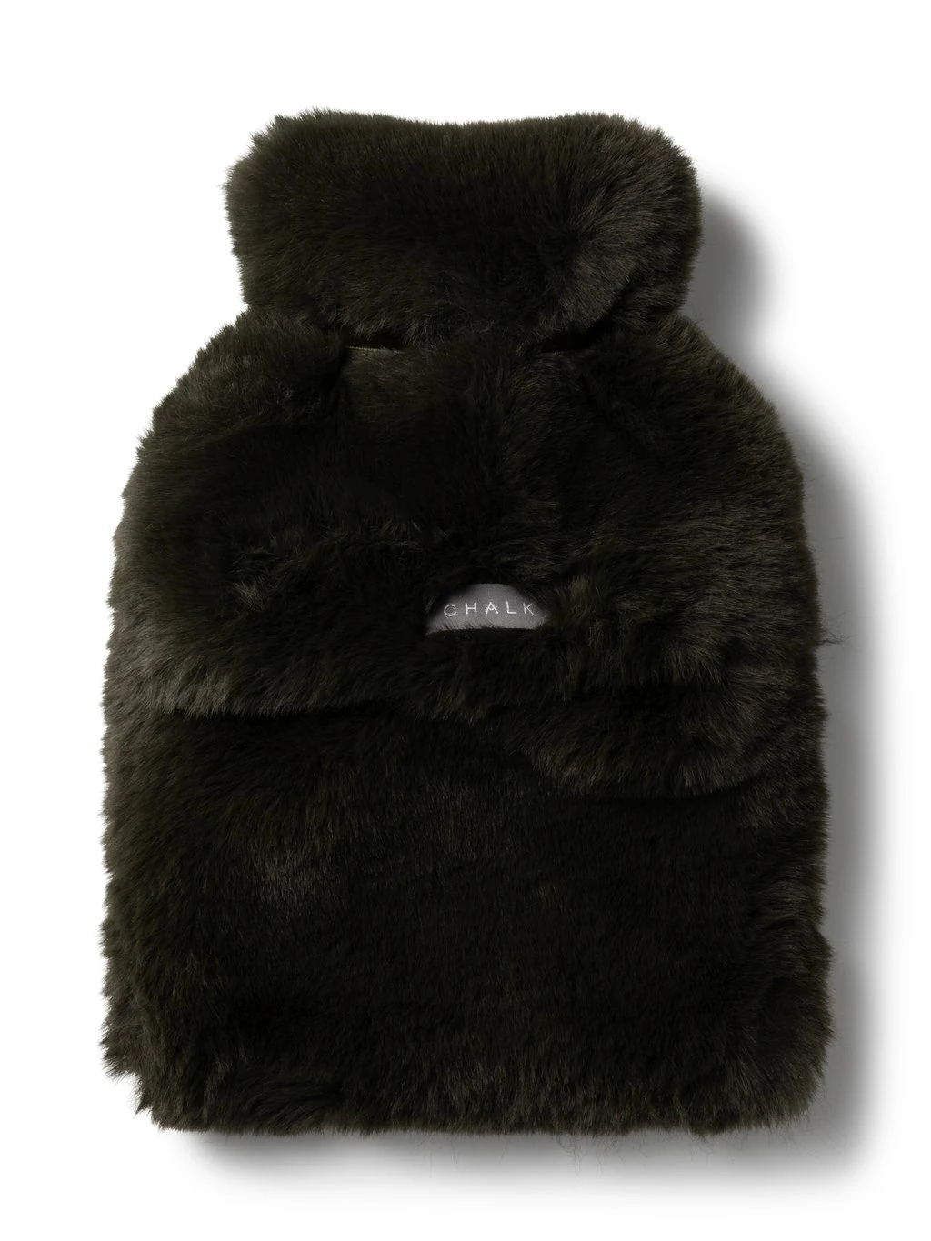 Chalk UK Dark Olive Faux Fur Hot Water Bottle 4 Chalk UK Dark Olive Faux Fur Hot Water Bottle