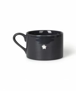 Chalk UK Charcoal Porcelain Star Mug