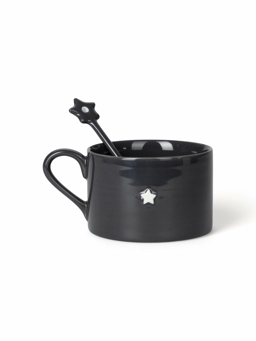 Chalk UK Charcoal Porcelain Star Mug 4 Chalk UK Charcoal Porcelain Star Mug