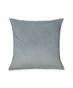 Chalk UK Dusky Blue Velvet Square Cushion