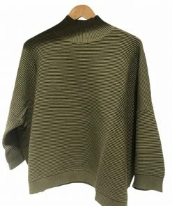 Chalk UK Vicki Cotton Jumper Khaki Green