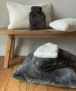 Chalk UK Off-White Faux Fur Hot Water Bottle