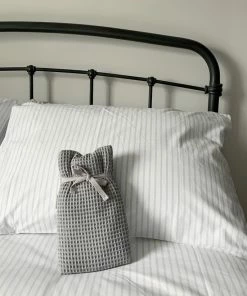 Chalk UK Pale Grey Waffle Cover Hot Water Bottle