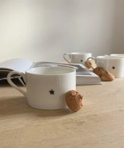 Chalk UK White Porcelain Star Mug 8 Chalk UK White Porcelain Star Mug