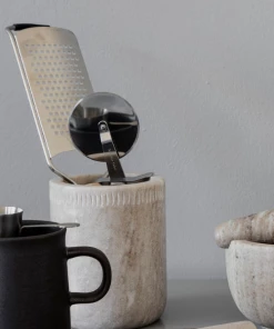 Nicolas Vahé Stainless Steel and Acacia Wood Pizza Cutter